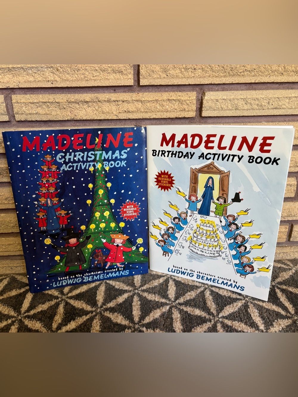 90's Madeline Christmas and Birthday Activity Books - NEW - Kids Activity Books